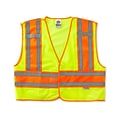 Ergodyne GloWear® 8245 High Visibility Sleeveless Safety Vest, ANSI Class P2, Lime, 2XL/3XL (23397)