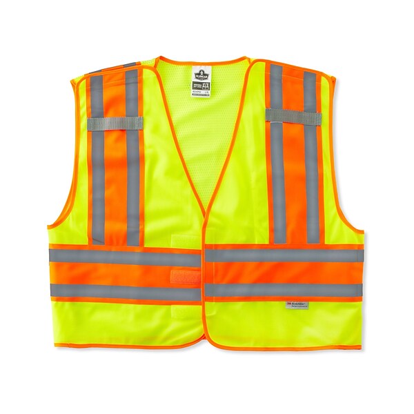 Ergodyne GloWear 8245 Public Safety Vest, Lime, Large/XL