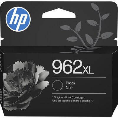 HP 962XL Black High Yield Ink Cartridge, Prints Up to 2,000 Pages (3JA03AN#140)