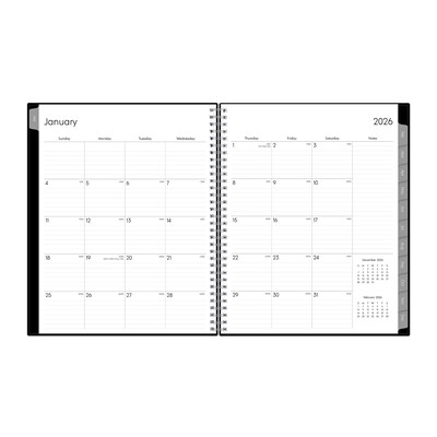 2026 Blue Sky Enterprise 8.5" x 11"  Weekly & Monthly Planner, Plastic Cover, Black (111288-26)