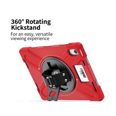 CODi Rugged iPad 11" (A16/11th Gen) & iPad 10.9" (10th Gen) Case with Integrated Screen Protector, Red (C30705069ISRD)