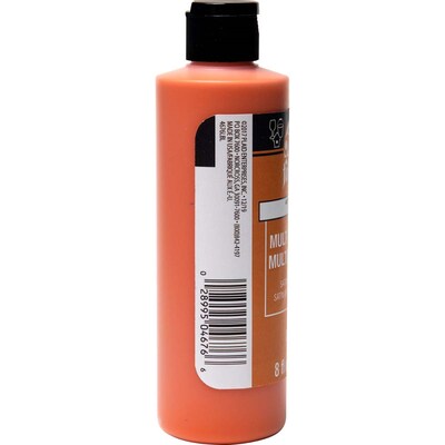 FolkArt Acrylic Paint Multi-Surface Satin, 8oz., Pure Orange, 3/Pack(FLK4676-3)