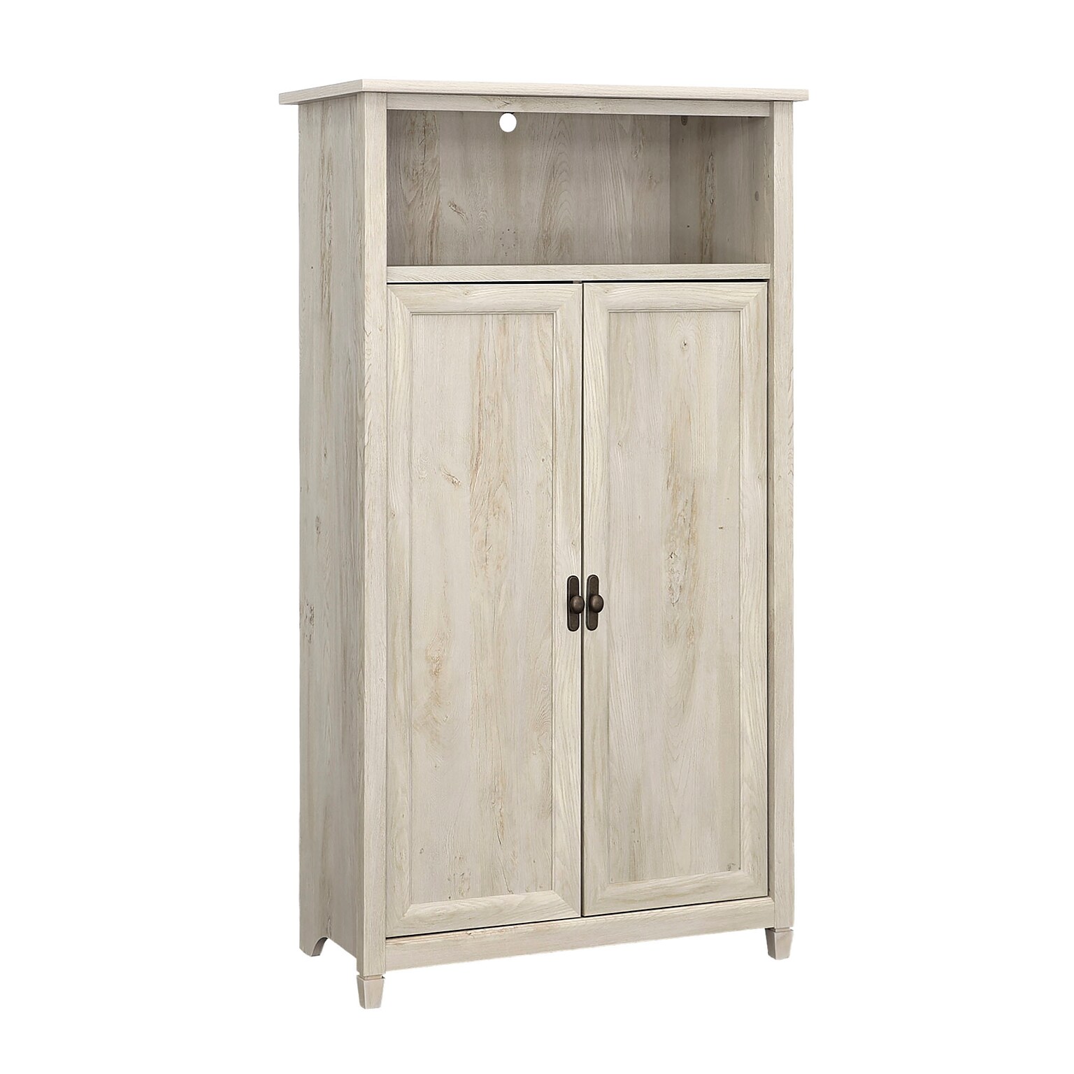 Sauder Edge Water 60H Storage Cabinet with 5 Shelves, Chalked Chestnut (434766)