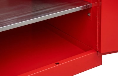 FireKing Flammable Liquids Storage Cabinet, 60 gal, Automatic Close, Red (SC60-AC-R)