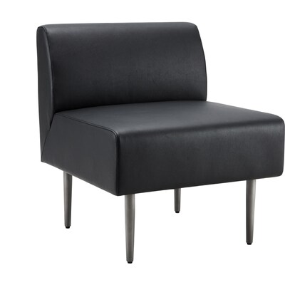 Lorell Contemporary Series Polyurethane Sofa, Black (LLR86929)