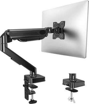 Uncaged Ergonomics Adjustable Single Computer Monitor LCD Arm/Mount, Black (MM-b)