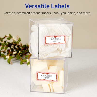 Avery Rectangle Multipurpose Labels, 1" x 2-5/8", White, 160/Pack (19479370570)