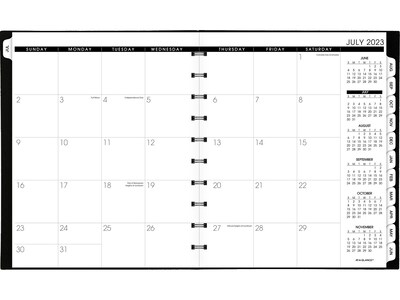 2023-2024 AT-A-GLANCE Move-a-Page 9.75" x 11.25" Academic Weekly/Monthly Appointment Book, Black (70-957E-05-24)