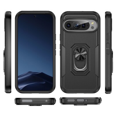 SaharaCase Raider Phone Case for Google Pixel 9 Pro, Shock Absorbing, Scorpion Black (CP00602)