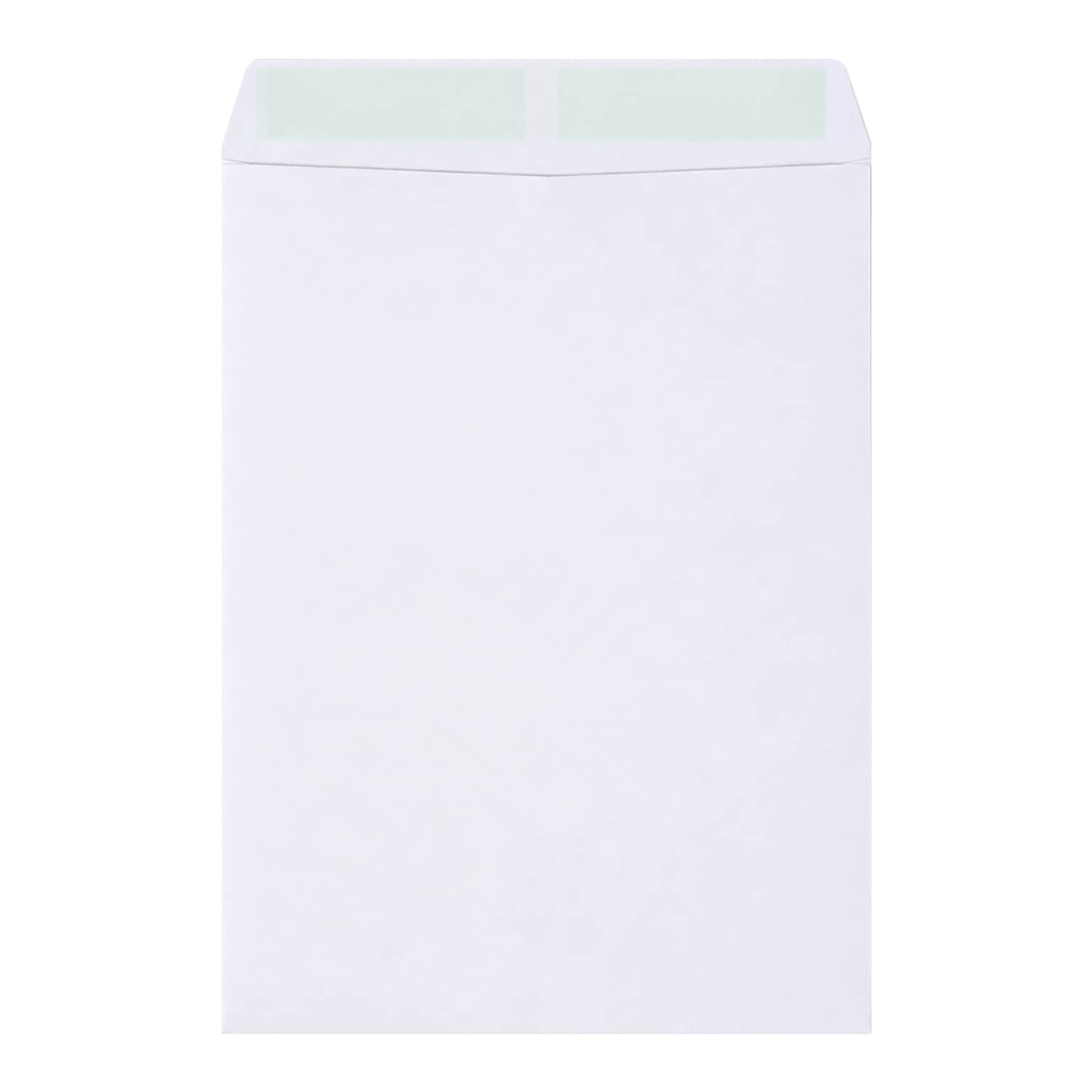 Staples 9 x 12 Gummed Catalog Envelopes, White Wove, Strong Adhesive Flap, Durable Mailing Envelopes, 250/Box