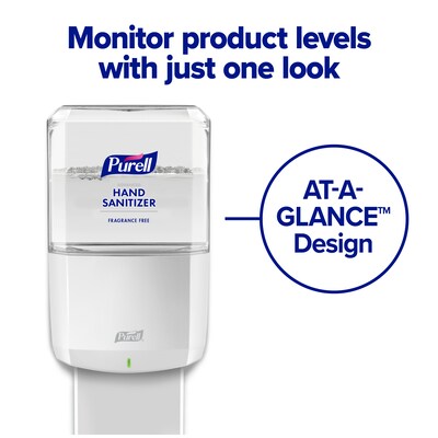 PURELL ES 6 Automatic Wall Mounted Hand Sanitizer Dispenser, White (6420-01)