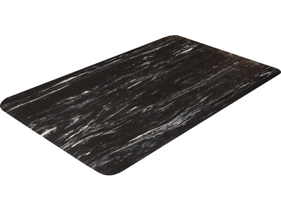 Crown Mats Workers-Delight Spiffy Vinyl Supreme Anti-Fatigue Mat, 36 x 144, Black (WV 1232BK)