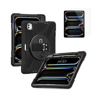 CODi Essentials Bundle: Rugged Case iPad Pro 11 (M4, M5) + Screen Protector, Black  (TK0000011)