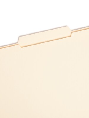 Smead File Folders, 3-Tab, Legal Size, Manila, 100/Box (15336)