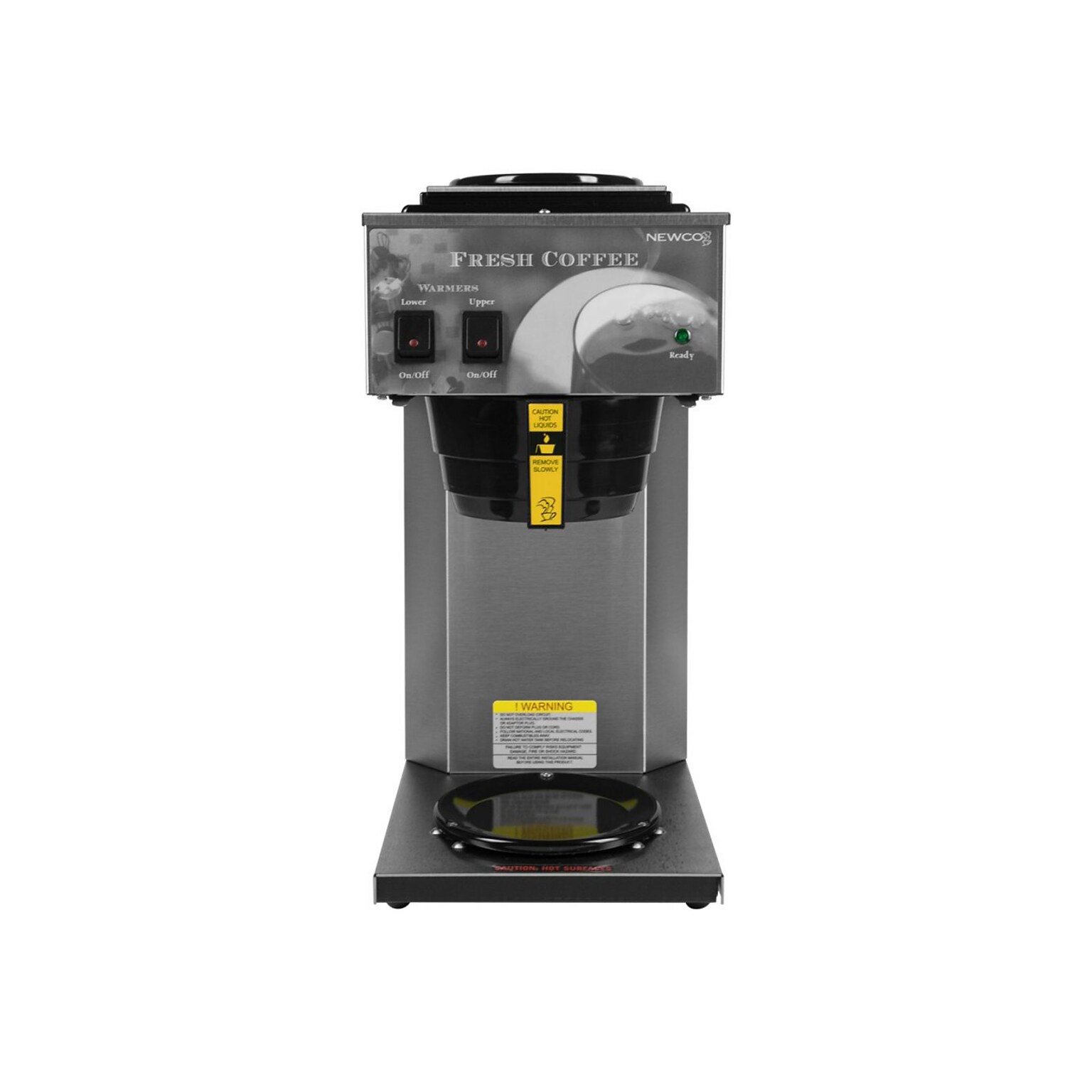 Newco AK-2 12-Cup Commercial 2-Station Coffee Brewer, Gray/Black (AK2)