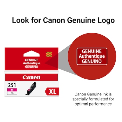 Canon 251XL Magenta High Yield Ink Cartridge   (6450B001)