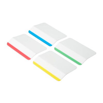 Post-it® Tabs, 2" Wide, Lined, Assorted Colors, 24 Tabs/Pack (686F-1)