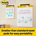 Post-it® Mini Super Sticky Wall Easel Pad, 15 x 18, 20 Sheets/Pad, 2 Pads/Pack (577SS-2PK)