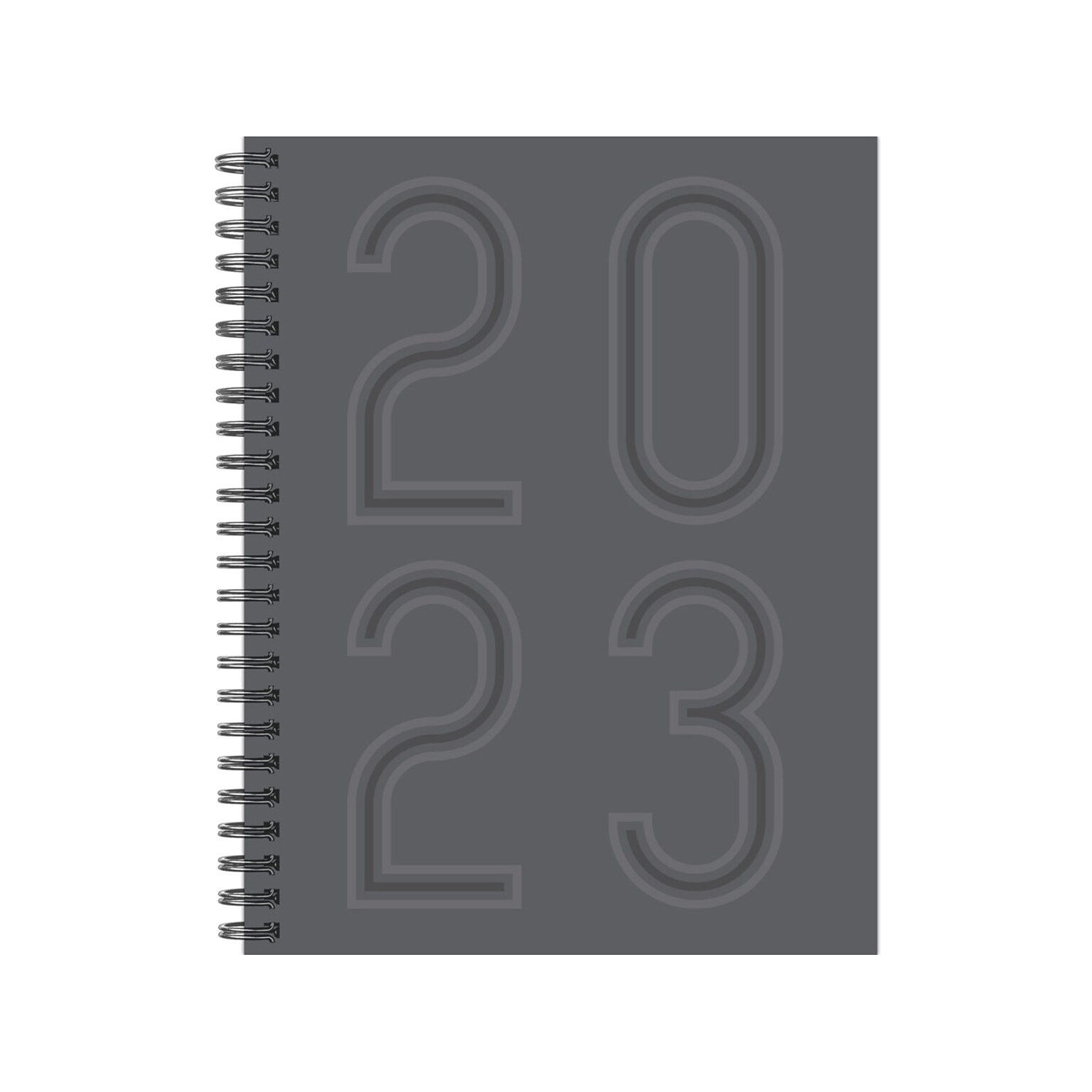 2023 Willow Creek Classic Charcoal 8.5 x 11 Weekly Planner, Gray (30073)