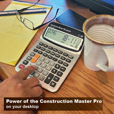 Calculated Industries Construction Master 44080 11-digit Construction Calculator, Silver/Black