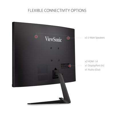 ViewSonic OMNI 27" Curved 165 Hz LED Gaming Monitor, Black (VX2718-PC-MHD)