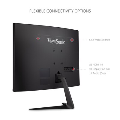 ViewSonic 27" Curved 180Hz LED Gaming Monitor, Black (VX2718-PC-MHD)