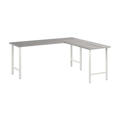 Bush Business Furniture Hustle 72W L Shaped Computer Desk with Metal Legs, Platinum Gray (HUS002PG)