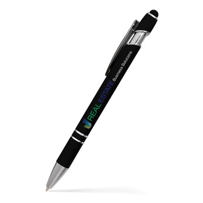 Custom Alexandria Stylus Satin Soft Touch Click Metal Pen