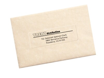Avery Easy Peel Laser Address Labels, 1-1/3" x 4", Clear, 700 Labels/Box (5662)