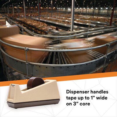 Scotch Heavy Duty Desktop Dispenser, 10.6" x 6.1", 3" Core, Beige (C25)