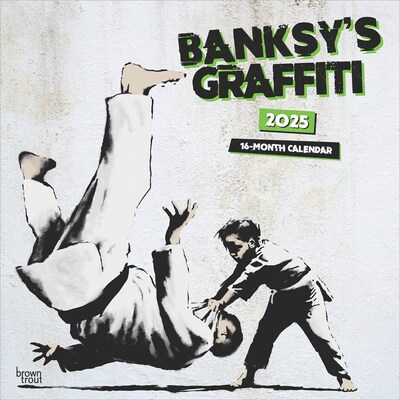 2025 BrownTrout Banksys Graffiti  12 x 12 Monthly Square Wall Calendar (9781975479749)