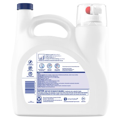 Tide Free & Gentle HE Liquid Laundry Detergent, 100 Loads, 132 fl. oz. (12140)