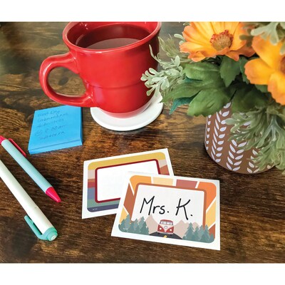 Teacher Created Resources Moving Mountains Road Trip School Name Tags, 3.5" x 2.5", 36/Pack, 6 Packs/Bundle (TCR9235-6)