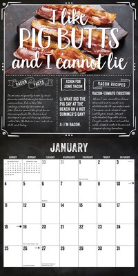 2026 Willow Creek MMMMMMMM… Bacon 12" x 12" Monthly Wall Calendar (51955)