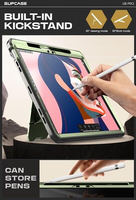 SUPCASE Unicorn Beetle Pro Plastic 11" Fullbody Case for iPad Air 11" 6th Generation, Green