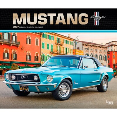 2027 BrownTrout Ford Mustang 14 x 12 Monthly Wall Calendar, Assorted Colors (9798330713240)