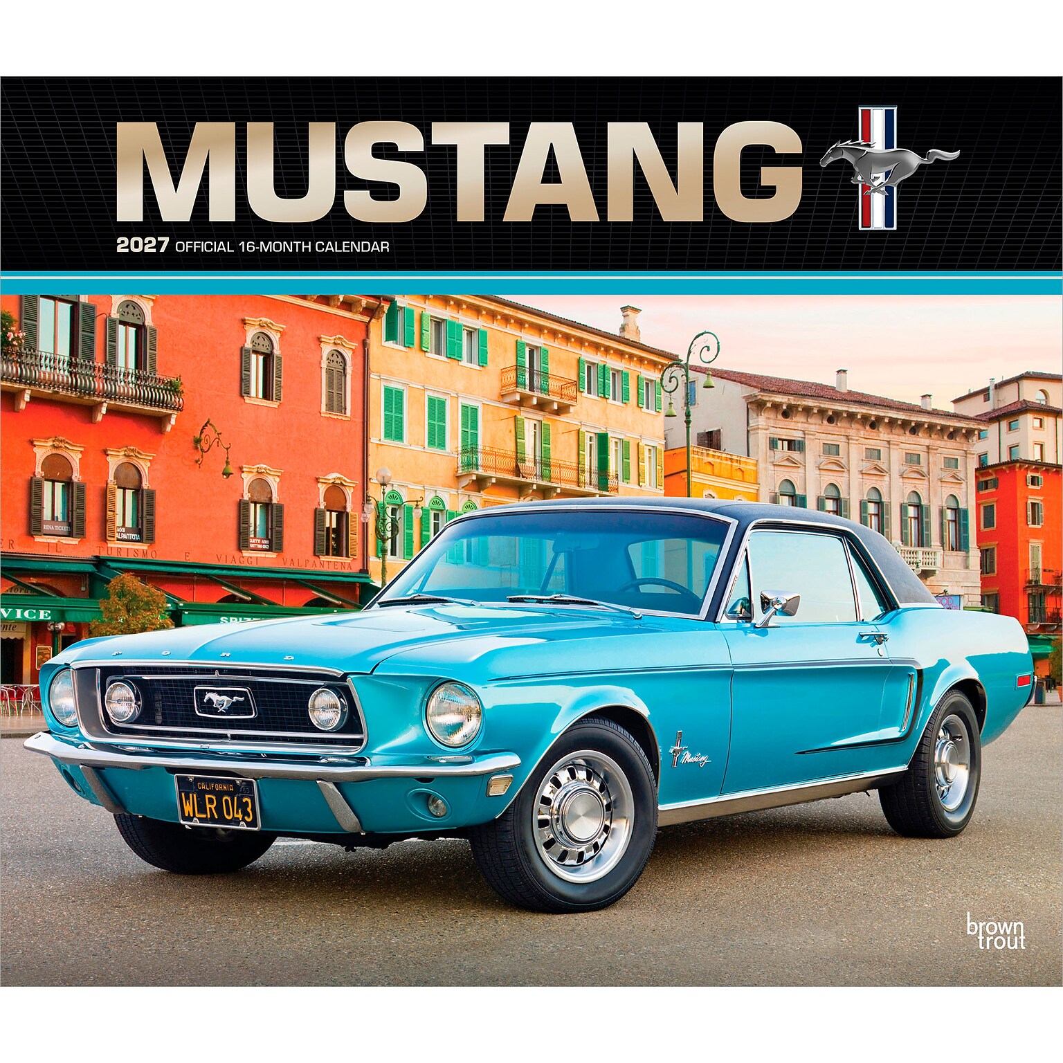 2027 BrownTrout Ford Mustang 14 x 12 Monthly Wall Calendar, Assorted Colors (9798330713240)