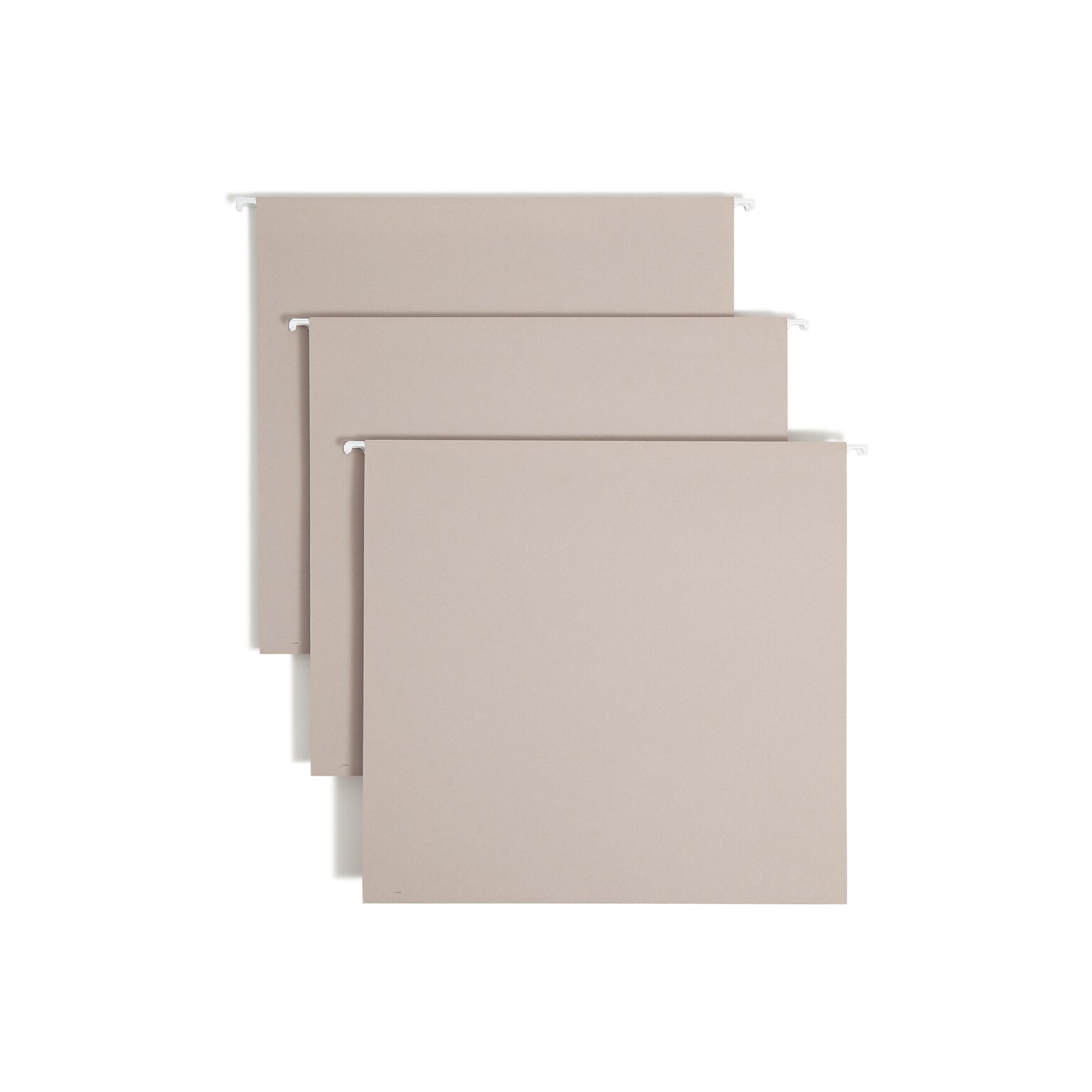 Smead Heavy Duty TUFF Box Bottom Hanging File Folder, 4 Expansion, 1-Tab, Letter Size, Steel Gray, 18/Box (64242)