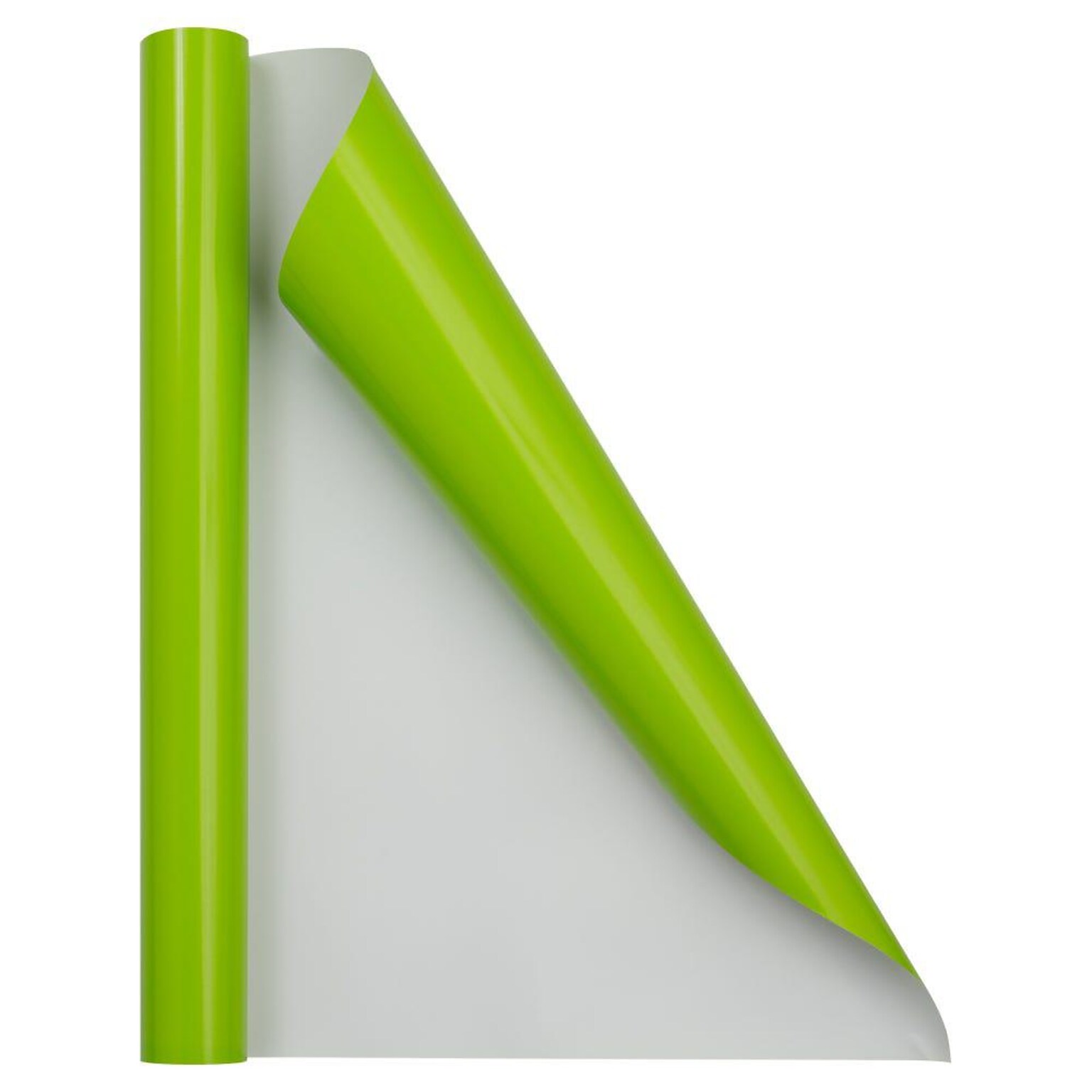 JAM Paper Gift Wrap, 26.3 x 2.5, Lime Green, 2/Pack (165S25263lig)