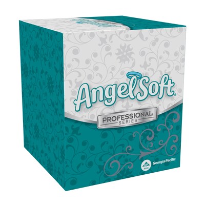 Angel Soft Professional Series Standard Facial Tissues, 2-Ply, 96 Sheets/Box, 36 Boxes/Pack (46580)