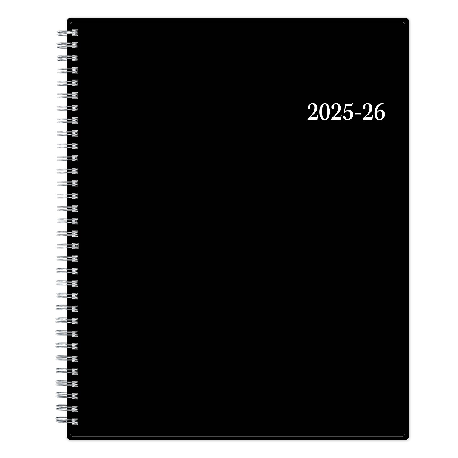 2025-2026 Blue Sky Enterprise 8.5 x 11 Academic Year Weekly & Monthly Planner, Plastic Cover, Black (130609-A26)
