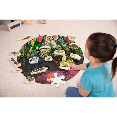 TickiT Wooden Reptile & Amphibian Blocks, Natural, 15/Set (CTU73570)