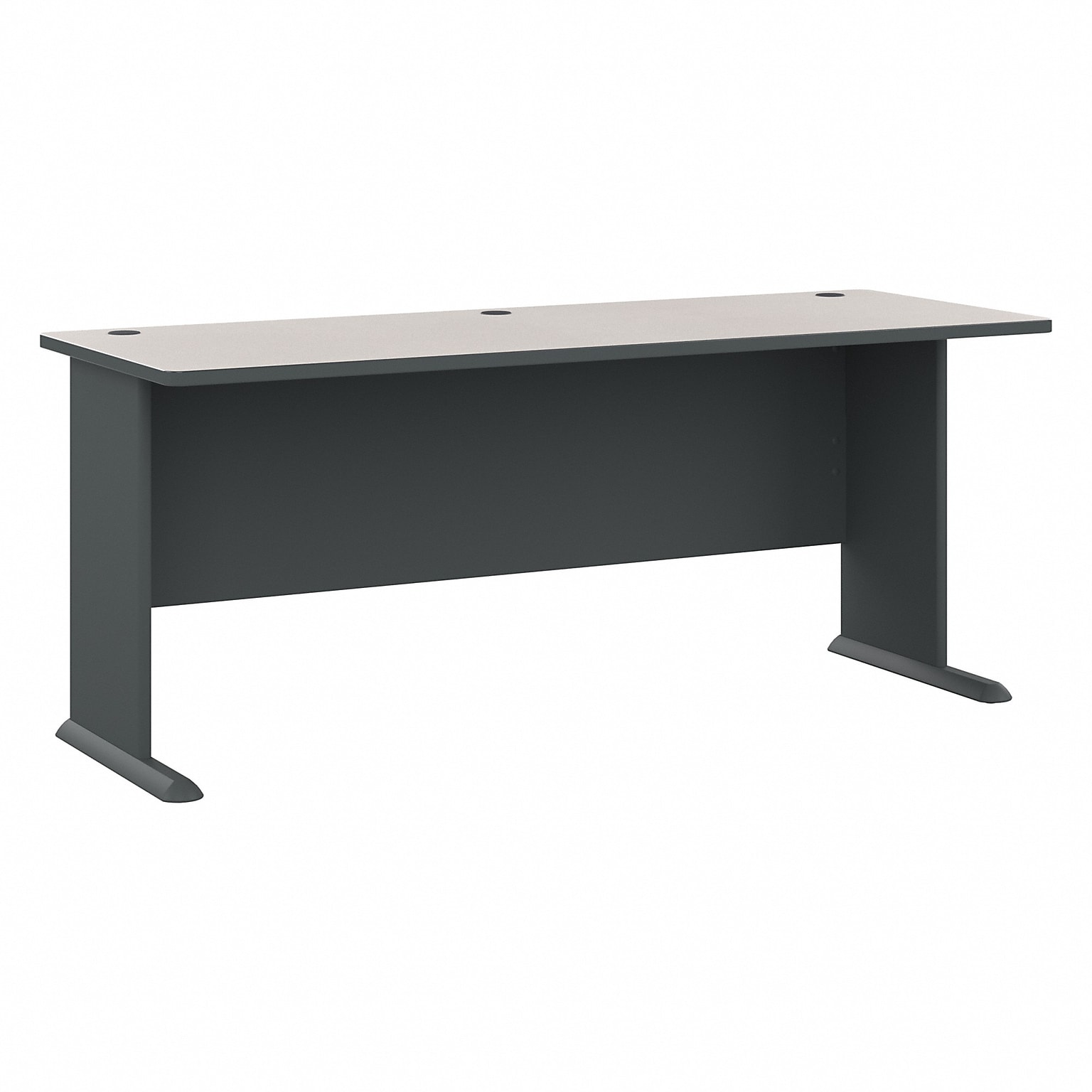 Bush Business Furniture Cubix 72W Desk, Slate/White Spectrum (WC84872)