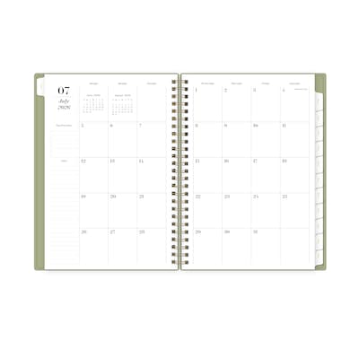 2026-2027 Blue Sky Sincerely Jules Sage 6" x 8" Academic Year Weekly & Monthly Planner, Plastic Cover (159097)