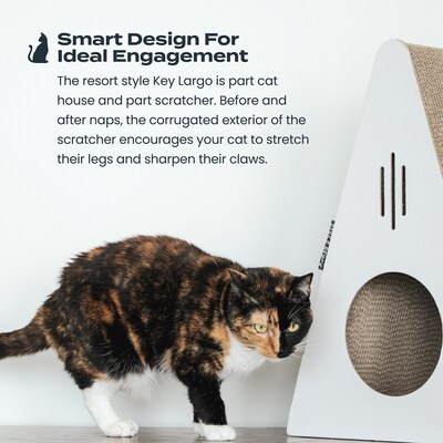 Park & Bench Unique Design Cat Scratcher, Cardboard  - Key Largo (PPN600008)