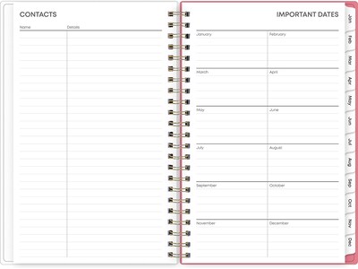 2025 Blue Sky Fly By 5" x 8" Weekly & Monthly Planner, Plastic Cover, Multicolor (140196-25)