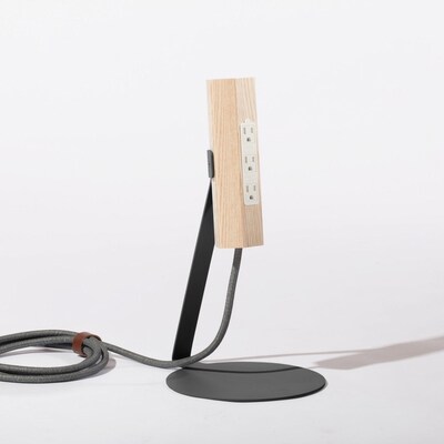 Branch Furniture Freestanding Power Strip - Deep Space / Graphite