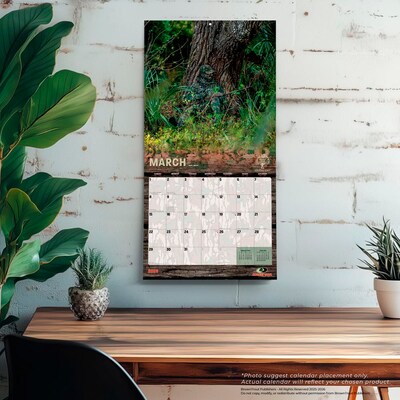 2026 BrownTrout Mossy Oak American Camo 12" x 12" Monthly Wall Calendar (9798330707751)