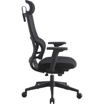 Lorell Ergonomic Mesh Swivel Executive Chair, Black (LLR81998)