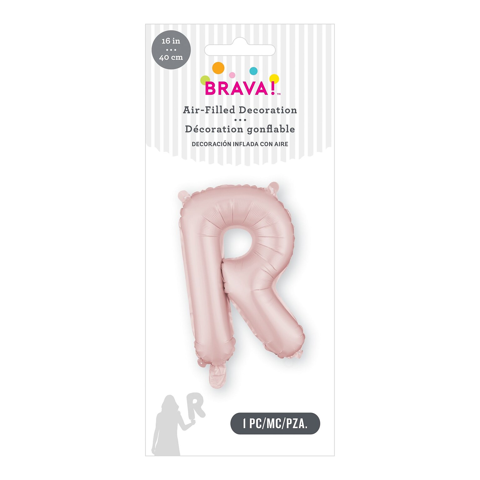 Party City (Air-Filled) 16 R Foil Balloon, Dusty Rose (AM 1 100085-92)